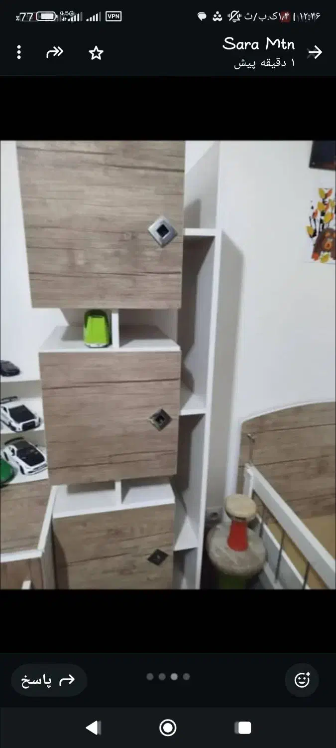 سرویس خواب کودک سالم سه عدد کمد و یک تخت|تخت و سرویس خواب|پاکدشت, پاکدشت (مامازند)|دیوار