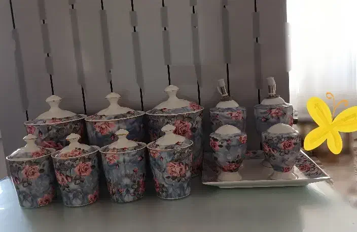 سرویس پاسماوری|ظروف سرو و پذیرایی|گناباد, |دیوار