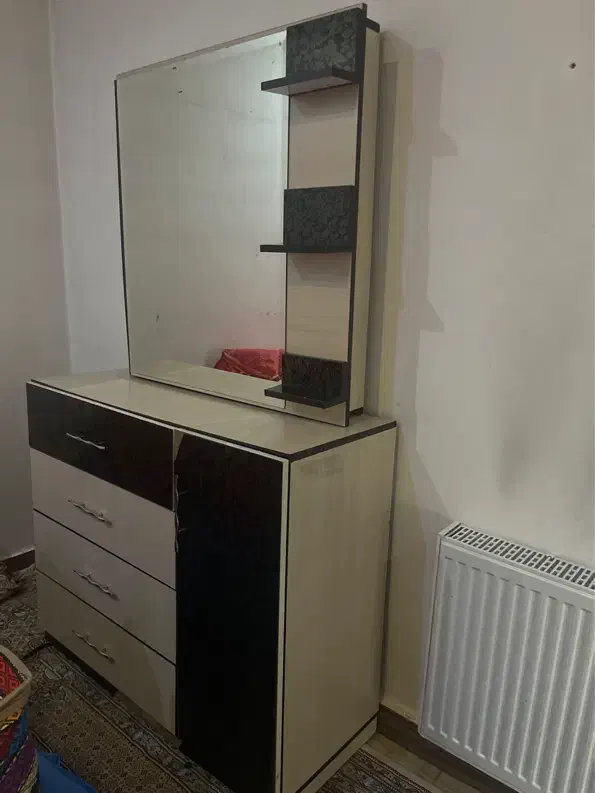 دراور اینه دار کارکرده|جاکفشی، کمد، دراور|گلستان (تهران), |دیوار