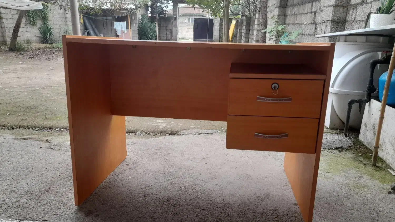 میز کار دو کشو بهمراه بوفه کتاب|میز تحریر و کامپیوتر|فومن, |دیوار