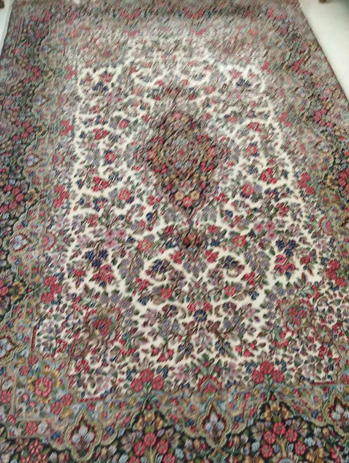 قالی دست بافت راوری|فرش|کرمان, |دیوار