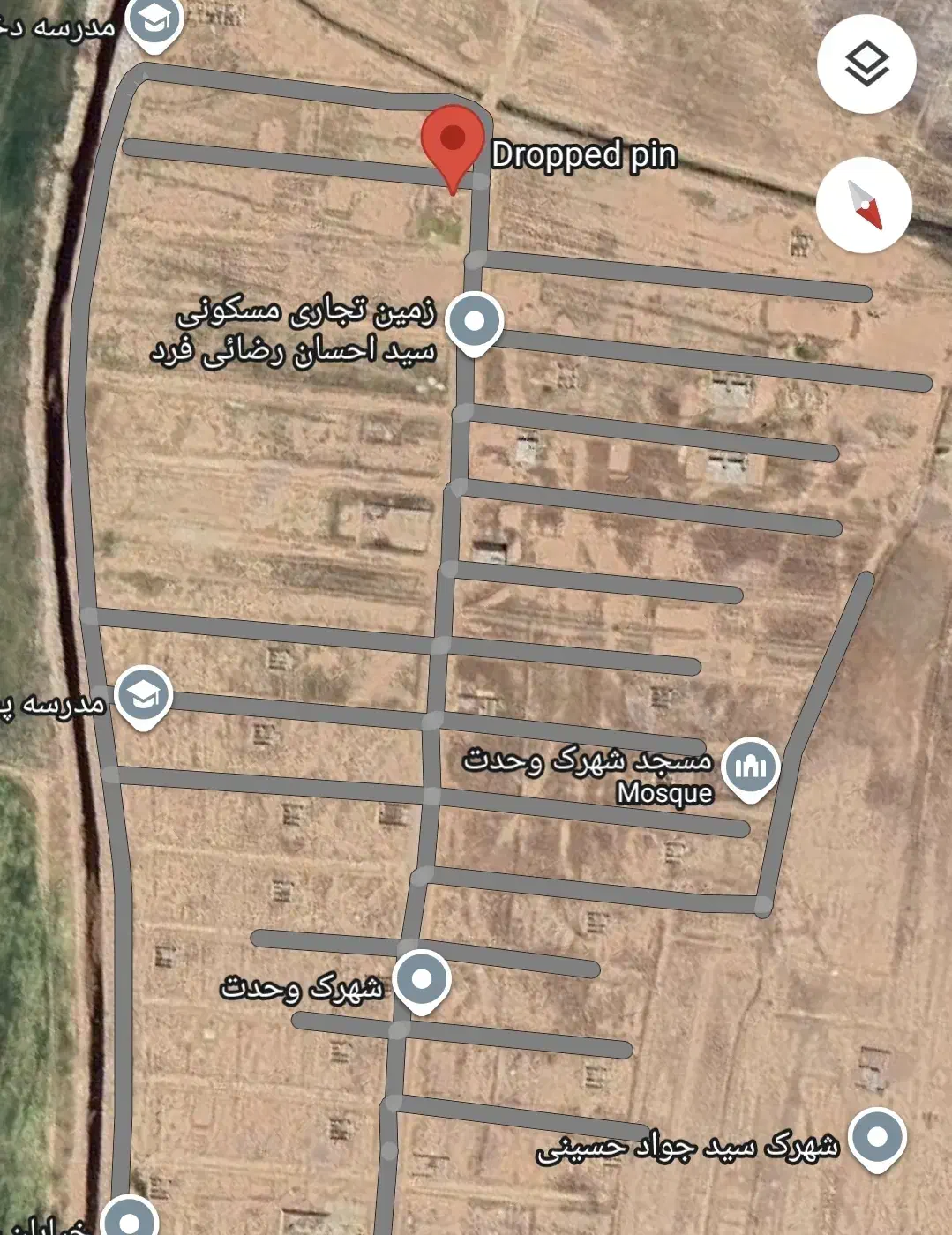 فروش زمین ۲۰۰ متری کرونی شهرک وحدت|فروش زمین و ملک کلنگی|شیراز, شهرک صنعتی شیراز|دیوار
