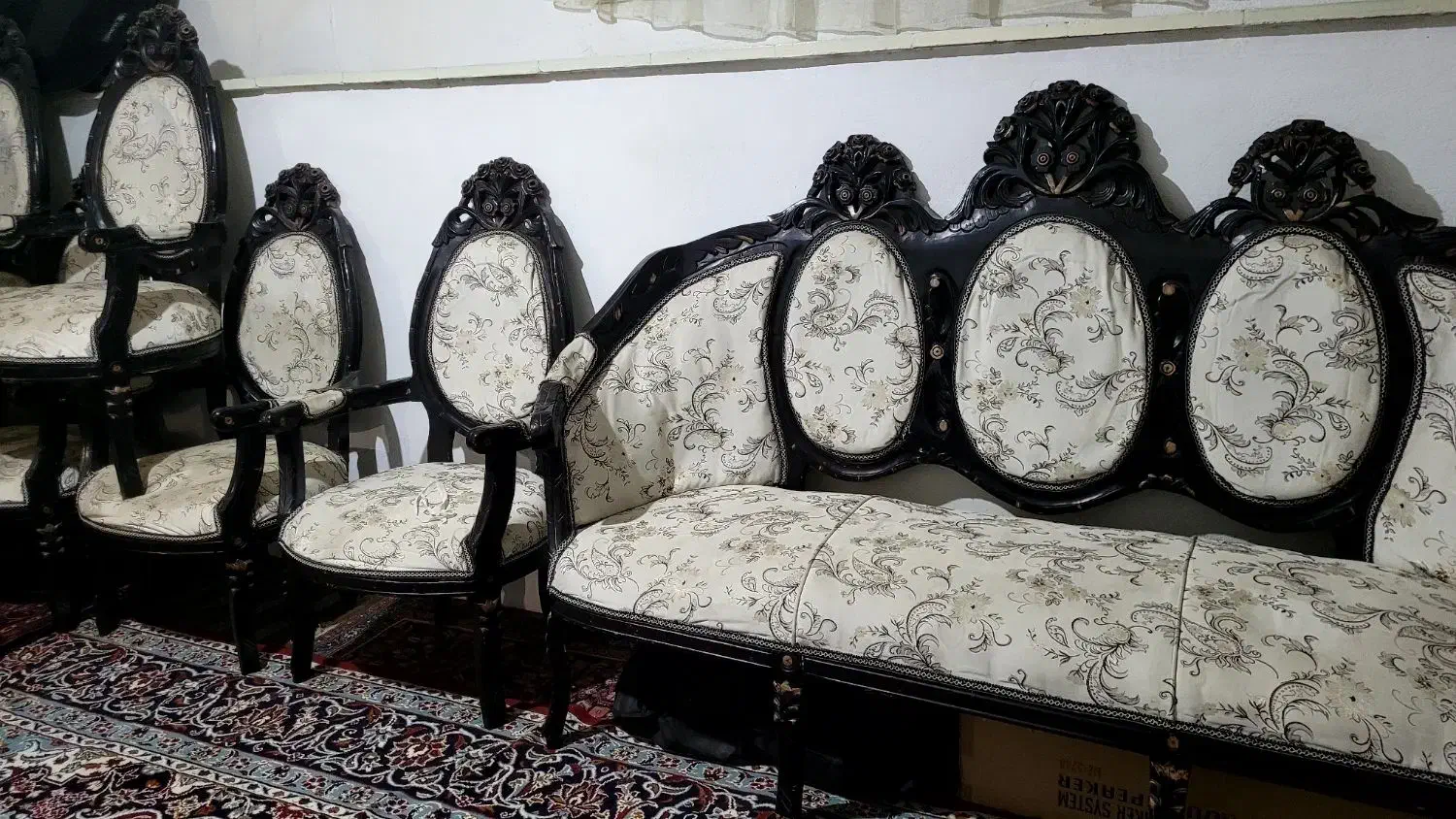 مبل سلطنتی ۹ نفره|مبلمان خانگی و میز عسلی|همدان, |دیوار