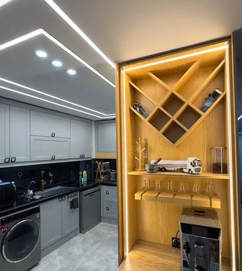 کابینت نئوکلاسیک مینیمال|مصالح و تجهیزات ساختمان|اندیشه, اندیشه فاز ۴|دیوار