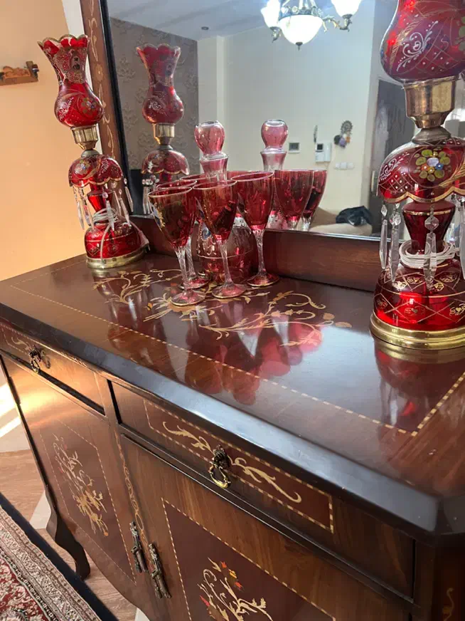 کنسول و آینه معرق|بوفه، ویترین، کنسول|ورامین, خیر آباد|دیوار