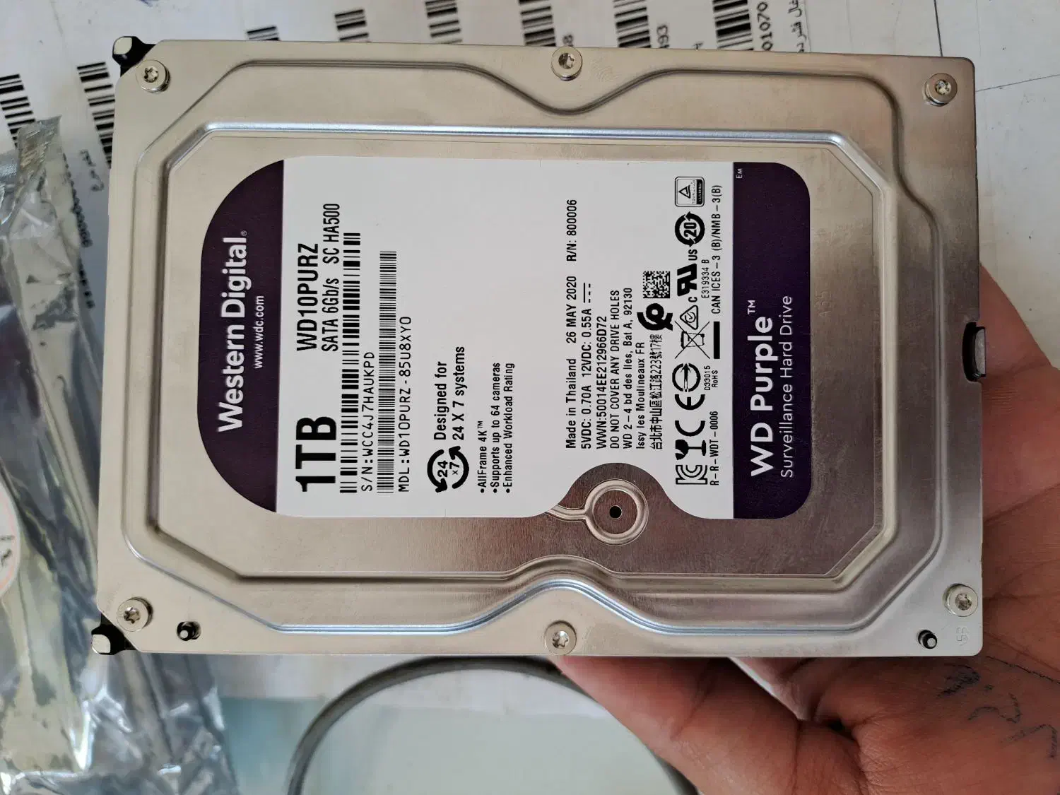 هارد1ترا بنفش|قطعات و لوازم جانبی رایانه|خرم‌آباد, |دیوار