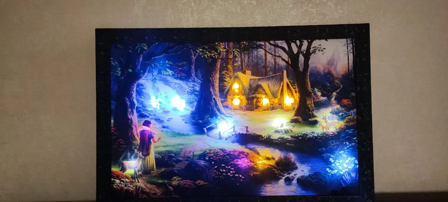 تابلو دیواری منظره بک لایت، تزئینی LED، چراغ خواب|تابلو، نقاشی، عکس|تبریز, |دیوار