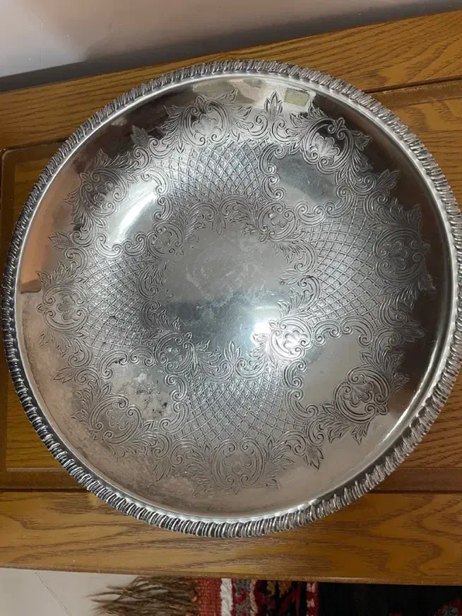 ظرف میوه خوری و برس سیلور پلیت|صنایع دستی و سایر لوازم تزئینی|قم, بنیاد|دیوار