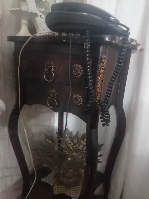 میز تلفن قهوه ای دوکشویی|میز تلفن|اسلامشهر, شهرک سالور|دیوار