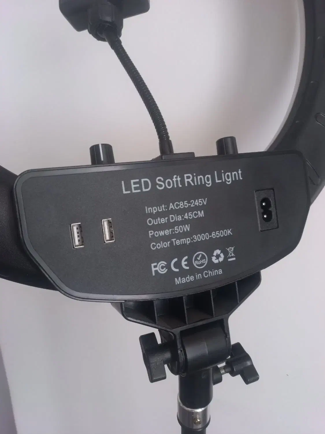 رینگ لایت ۵۰ وات نو|دوربین عکاسی و فیلم‌برداری|فلاورجان, |دیوار