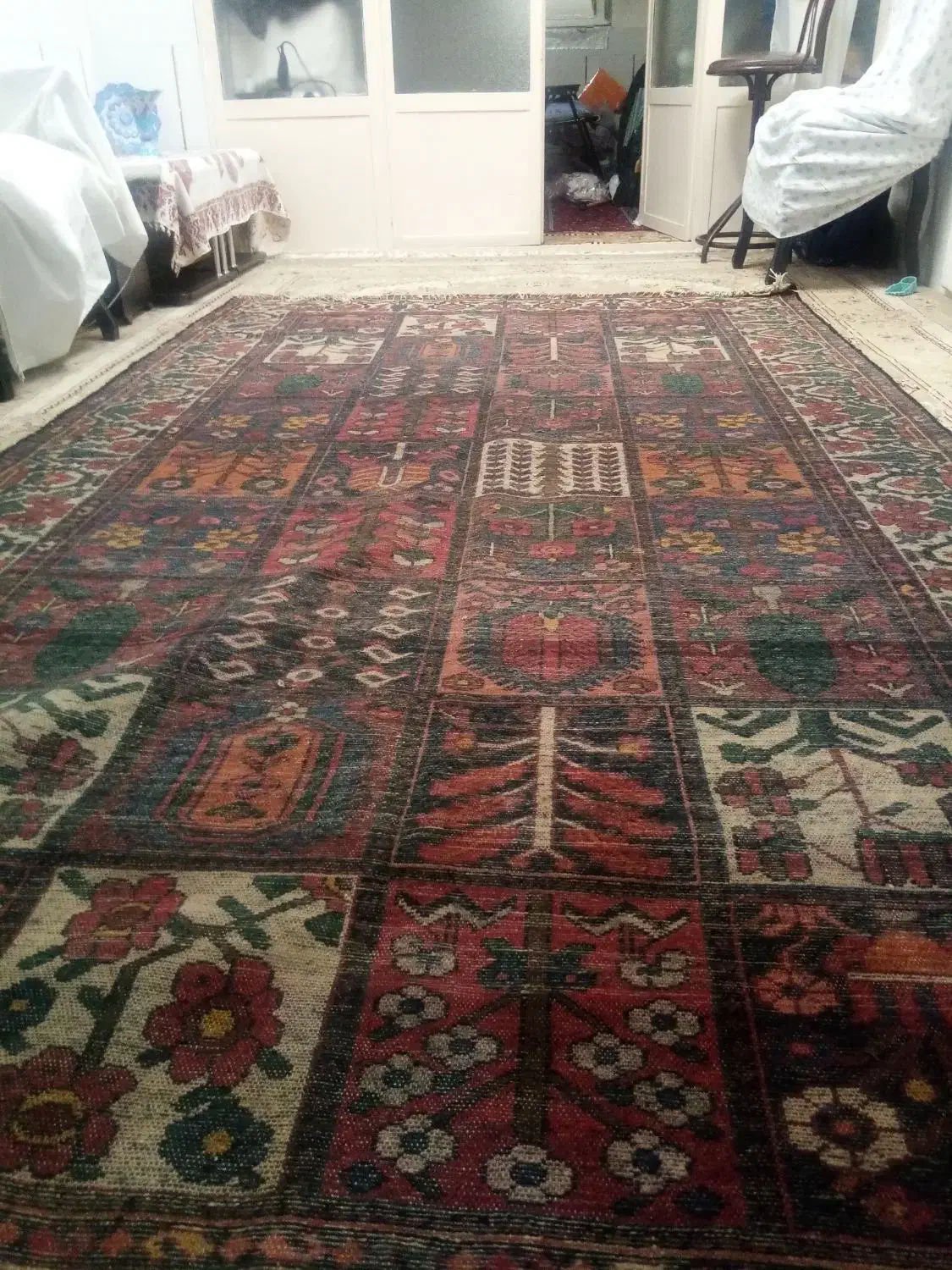 سلام قالی دست بافت خشتی ابعادش۲در۳است|فرش|اصفهان, شهرستان|دیوار