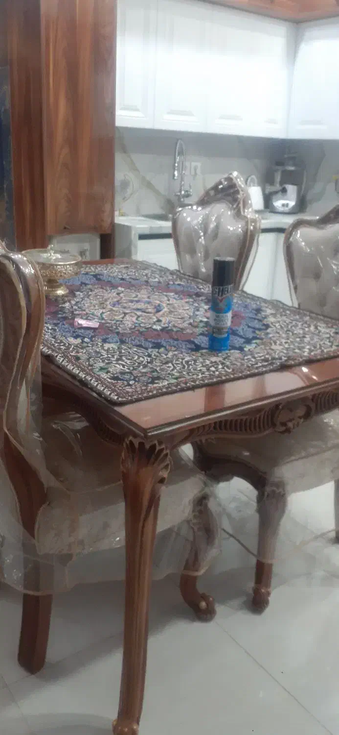 میز غذا خوری|میز و صندلی غذاخوری|کارون, |دیوار