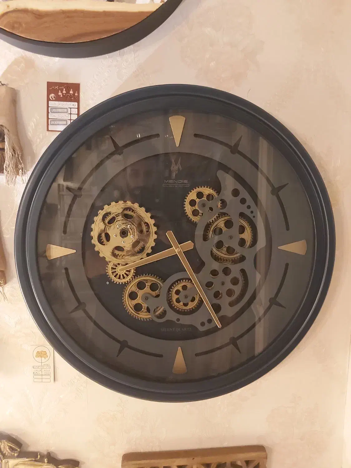 ساعت ۵۸۳ چوبی قطر۶۰|ساعت دیواری و تزئینی|اصفهان, مصلی|دیوار