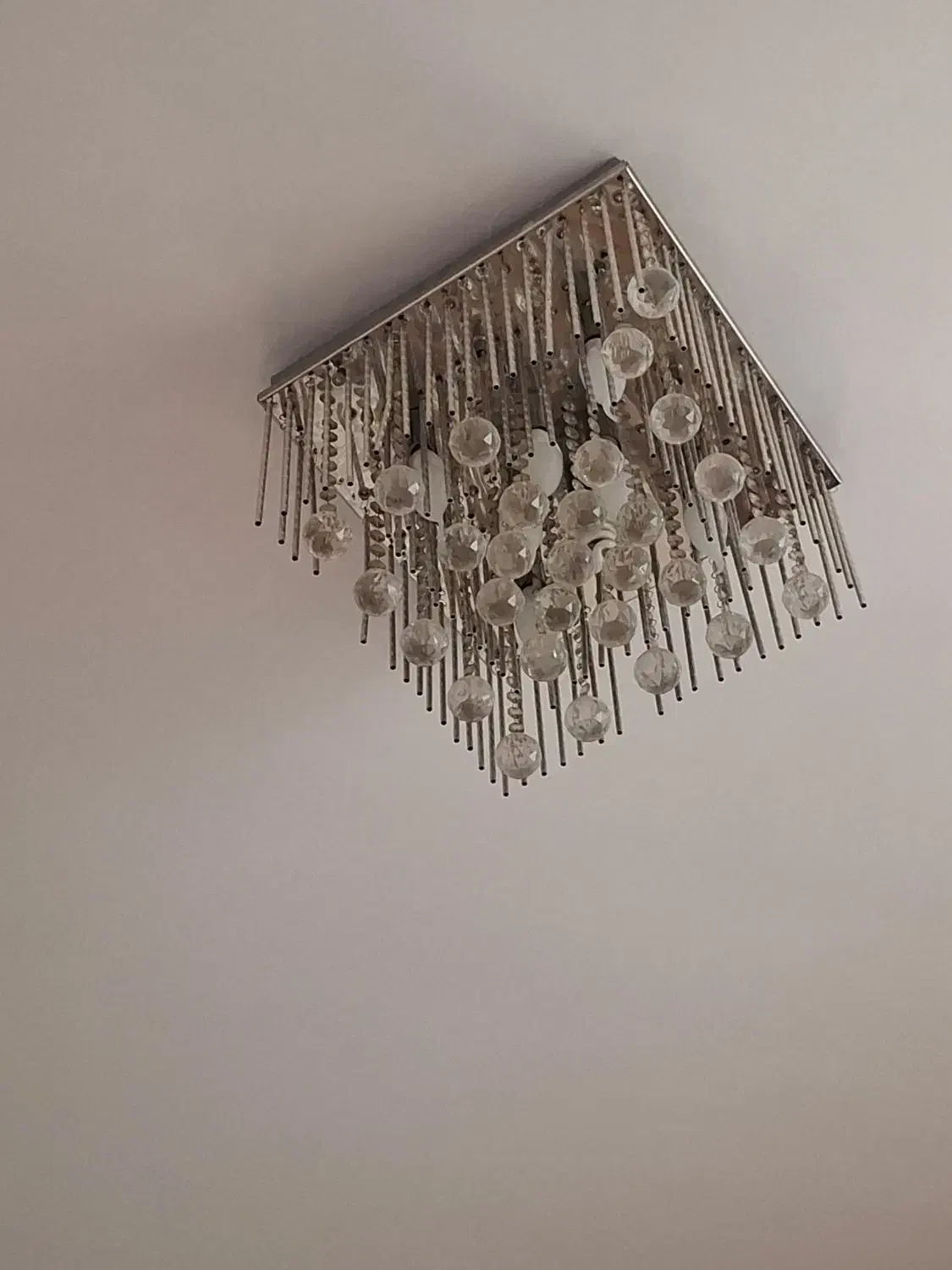 لوستر الماسی (۲ عدد دارای کنترل)|لوستر و چراغ آویز|تهران, جوادیه تهرانپارس|دیوار