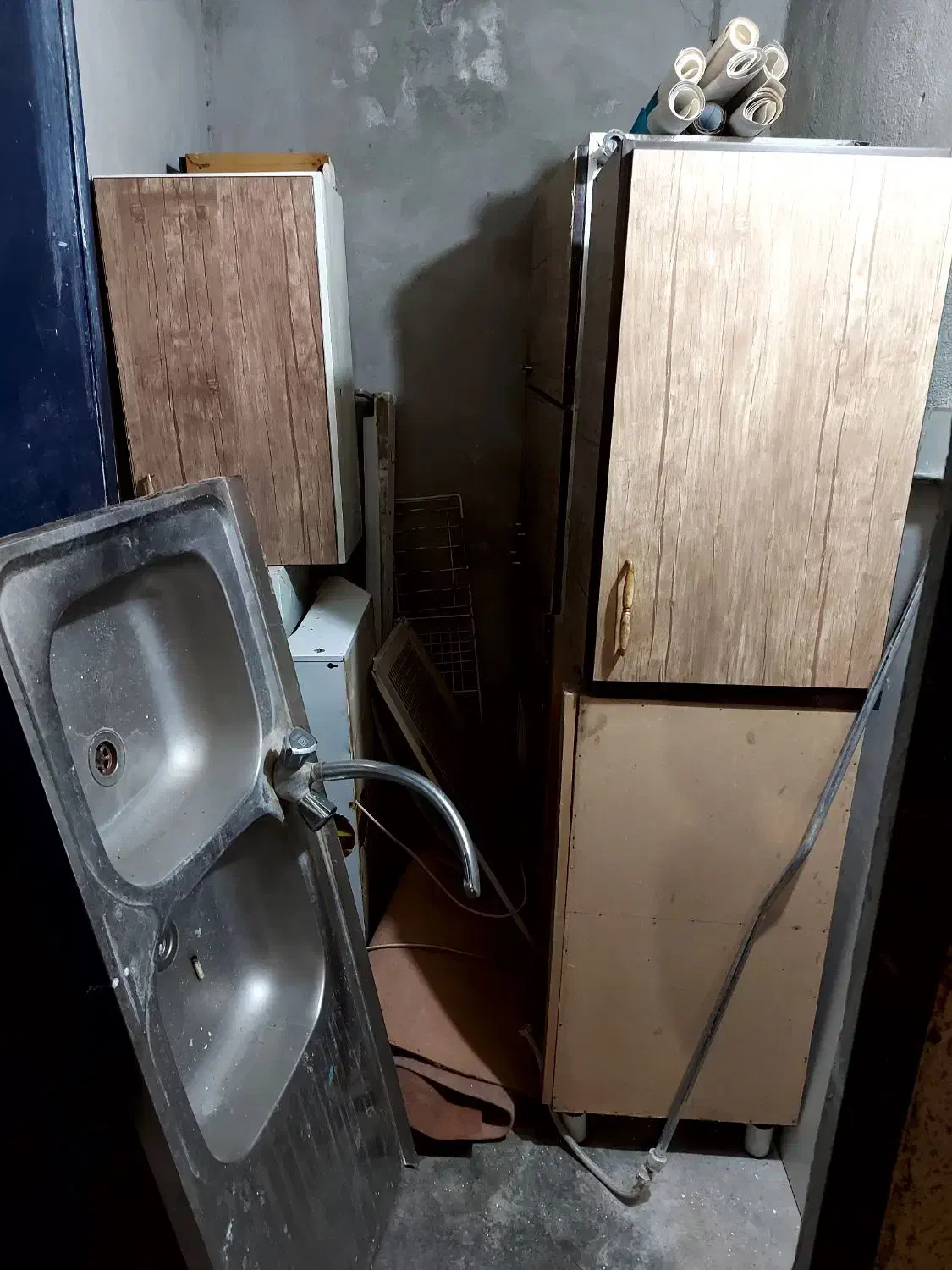 سینک و کابینت ام دی اف و فلز وسردوش|مصالح و تجهیزات ساختمان|شیراز, تلخ داش|دیوار