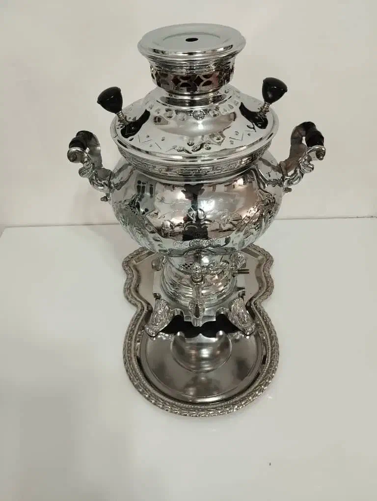 سماور گازی آکبند قلم کاریی|سماور، چایساز، قهوهساز|ساوه, |دیوار