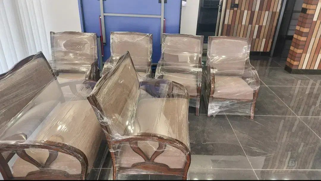 مبلمان چوبی ۸ نفره|مبلمان خانگی و میز عسلی|عسگران, |دیوار