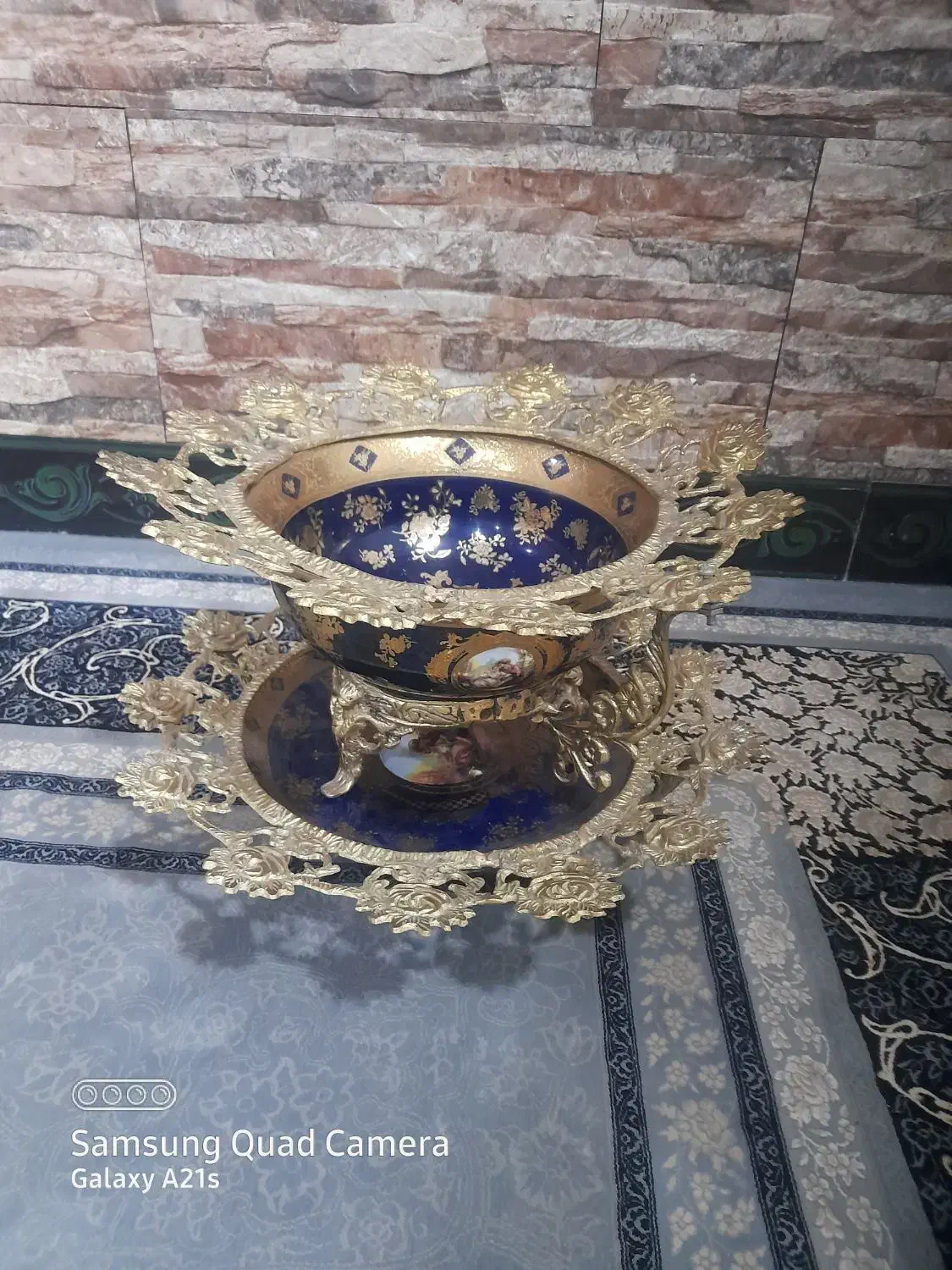 شیرینی خوری و میوه خوری برنز|ظروف سرو و پذیرایی|نورآباد, |دیوار