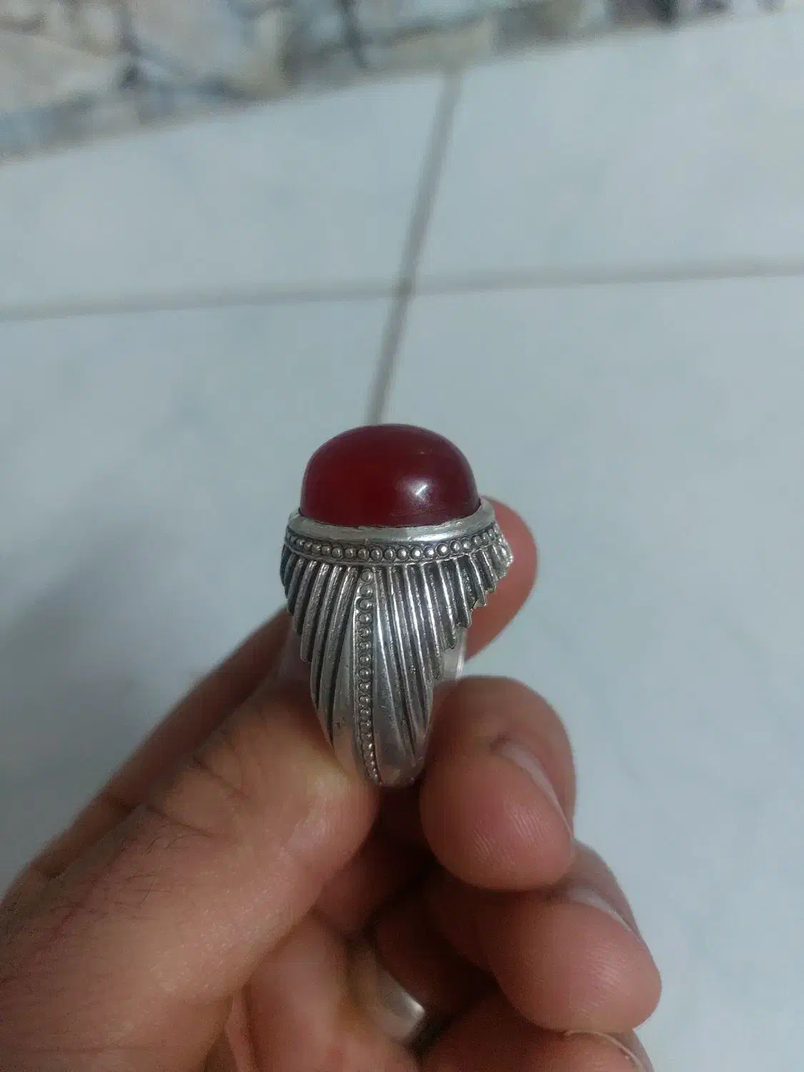 انگشتر دستساز نقره|کلکسیون اشیاء عتیقه|سمنان, |دیوار