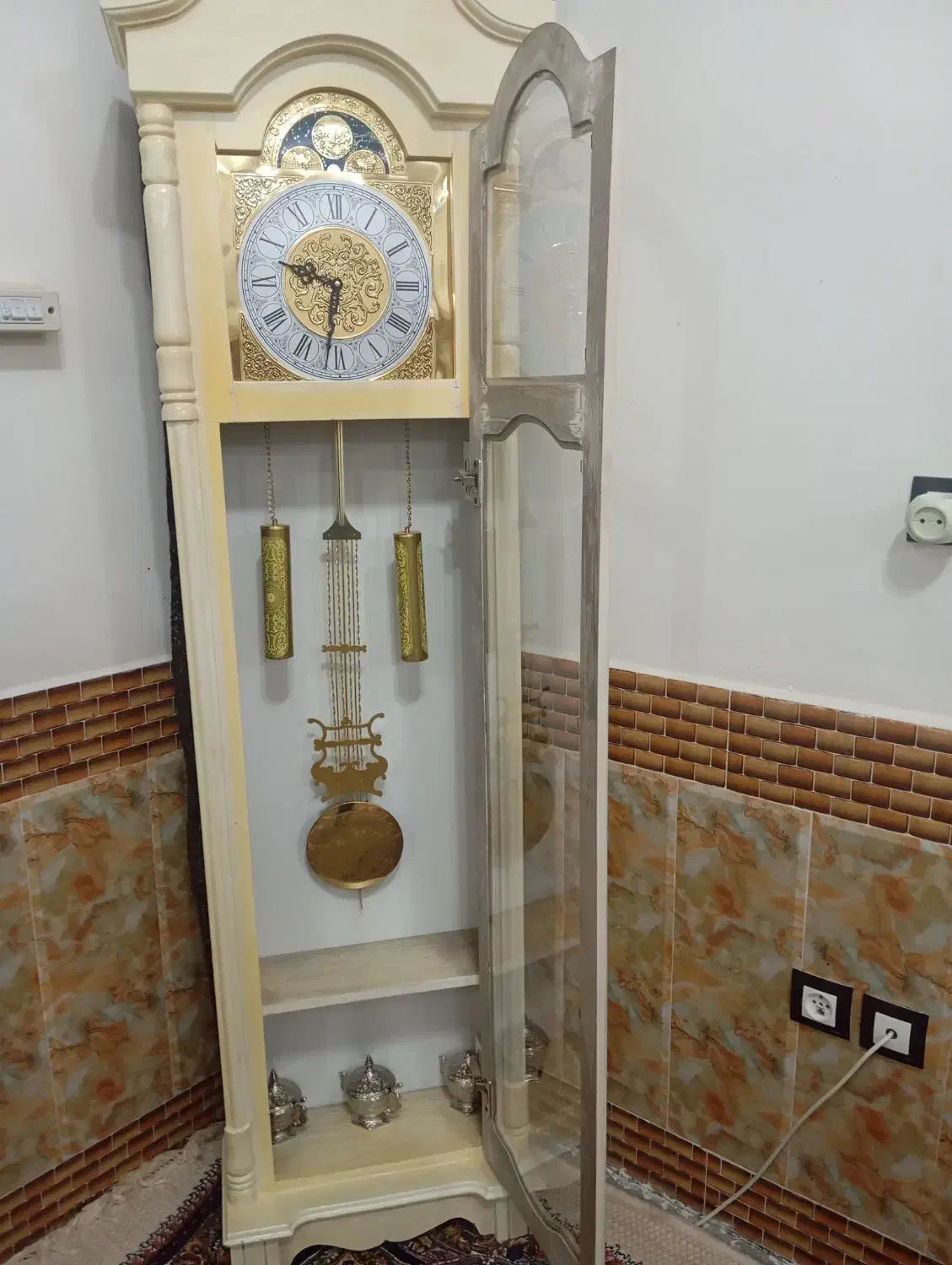 ساعت ایستاده چوبی|ساعت دیواری و تزئینی|زاوه, |دیوار