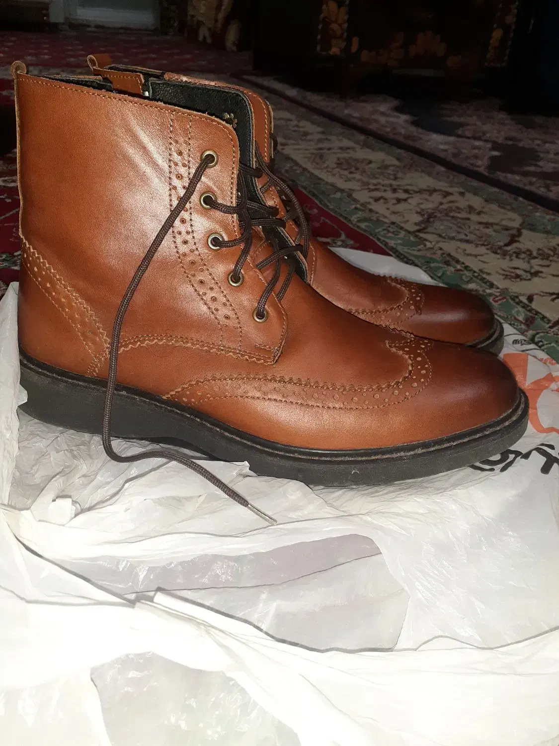 بوت مردانه چرم طبیعی|کیف، کفش، کمربند|سنگر, |دیوار