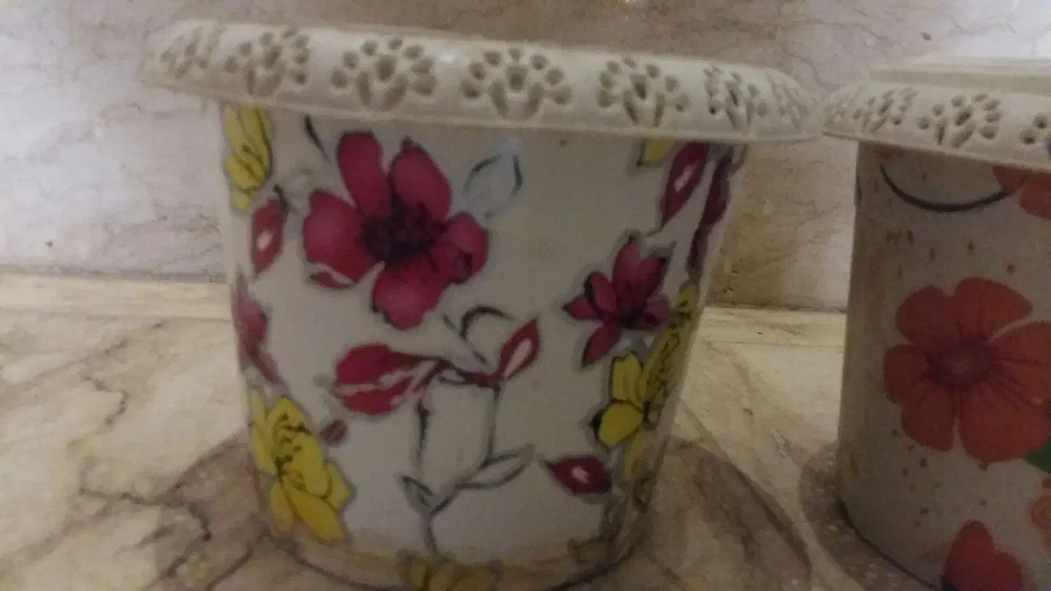 گلدون پلاستیکی گلدار|گل و گیاه طبیعی|قم, انسجام|دیوار