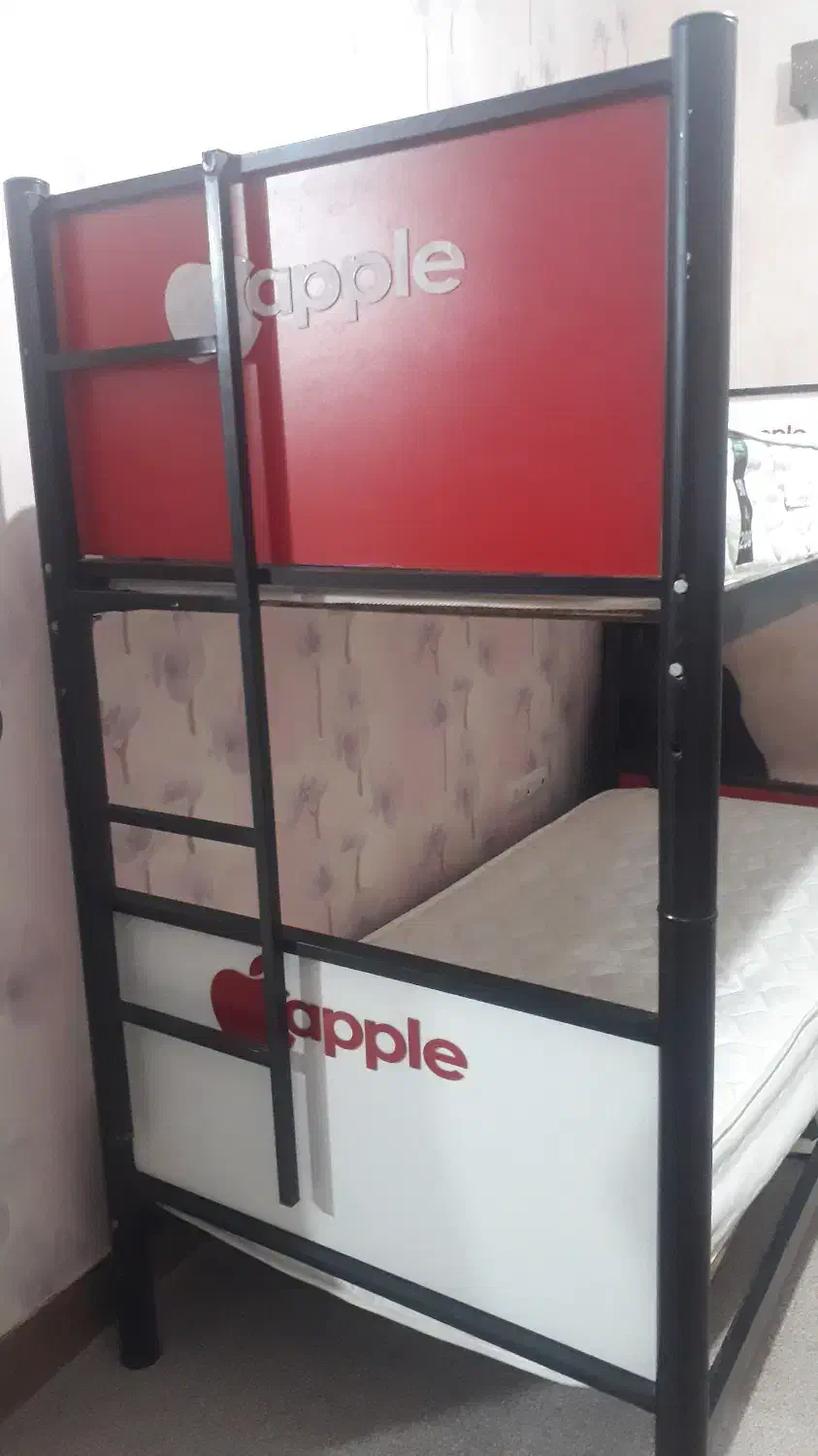 تخت فلزی دو طبقه با تشک|تخت و سرویس خواب|گنبد کاووس, |دیوار