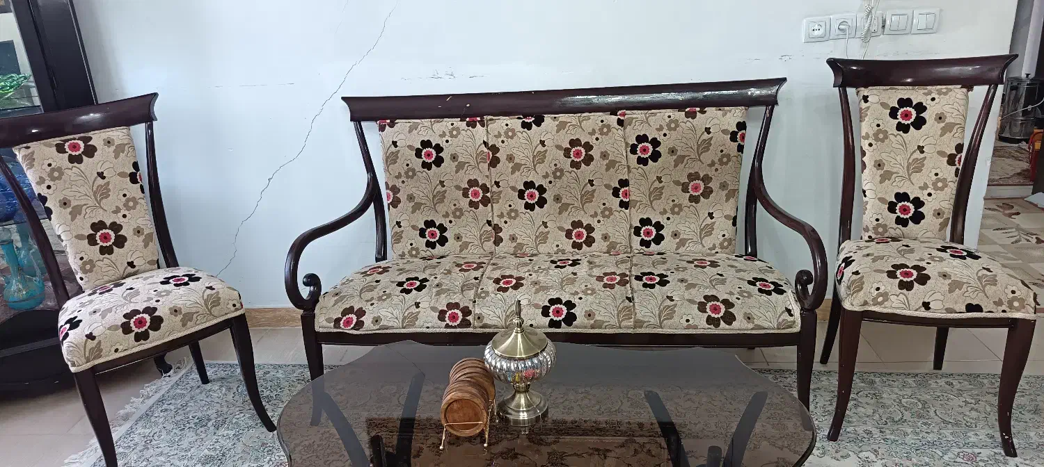 مبل 9نفره با غذاخوری خوری 6 نفره|مبلمان خانگی و میز عسلی|کرمانشاه, |دیوار