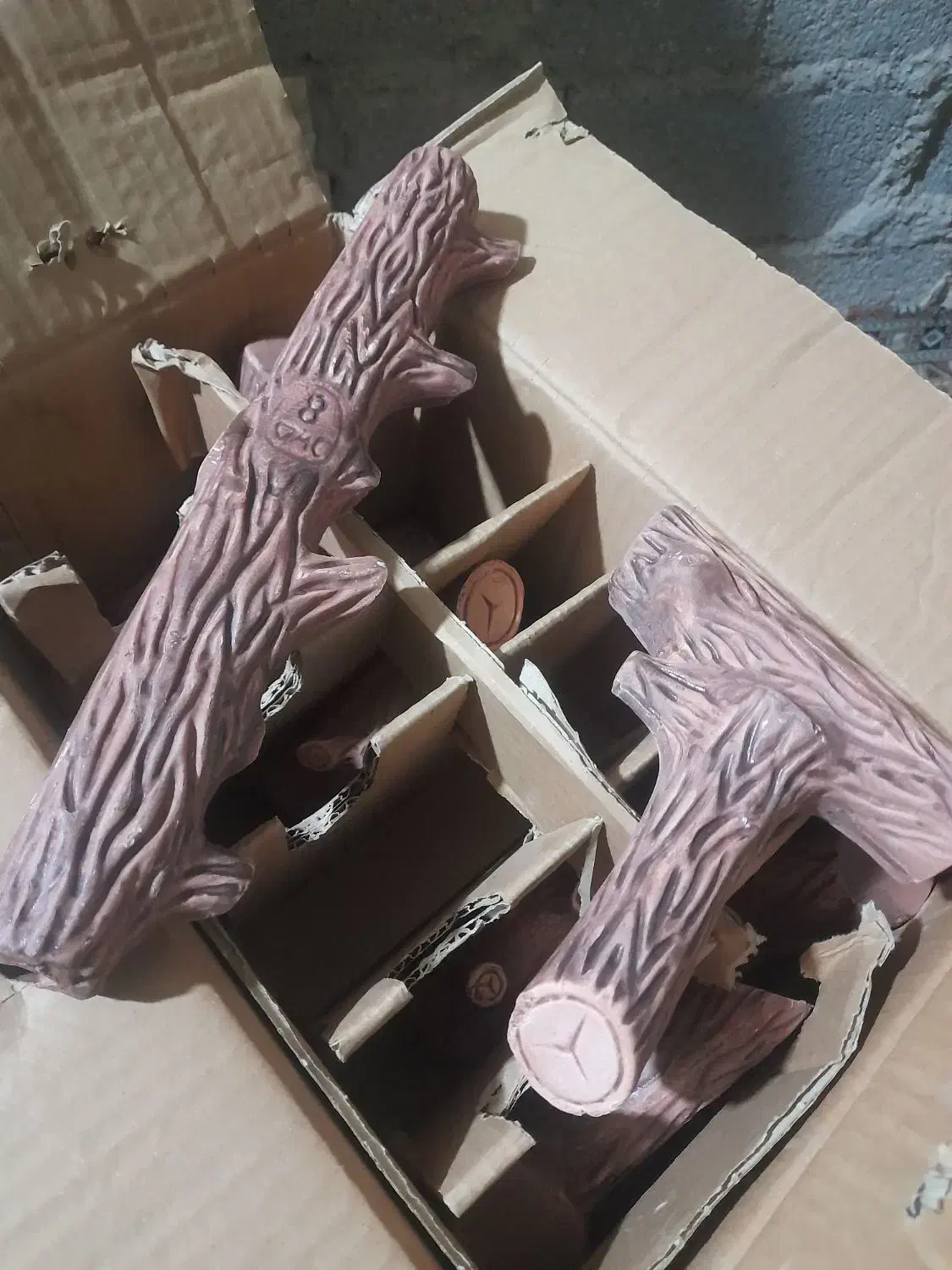 ۴ کارتن هیزم بخاری شومینه نیک کالا|بخاری، هیتر، شومینه|بندر ماهشهر, |دیوار