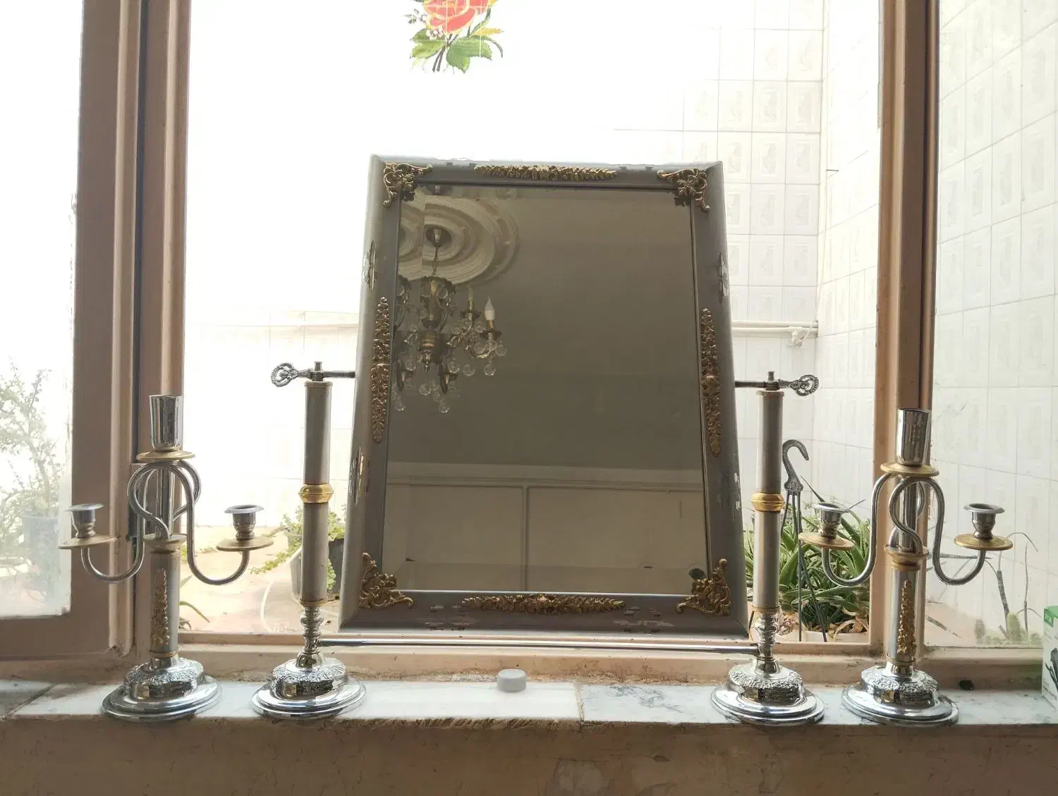 اینه و شمعدان|آینه|محمدیه-قزوین, |دیوار