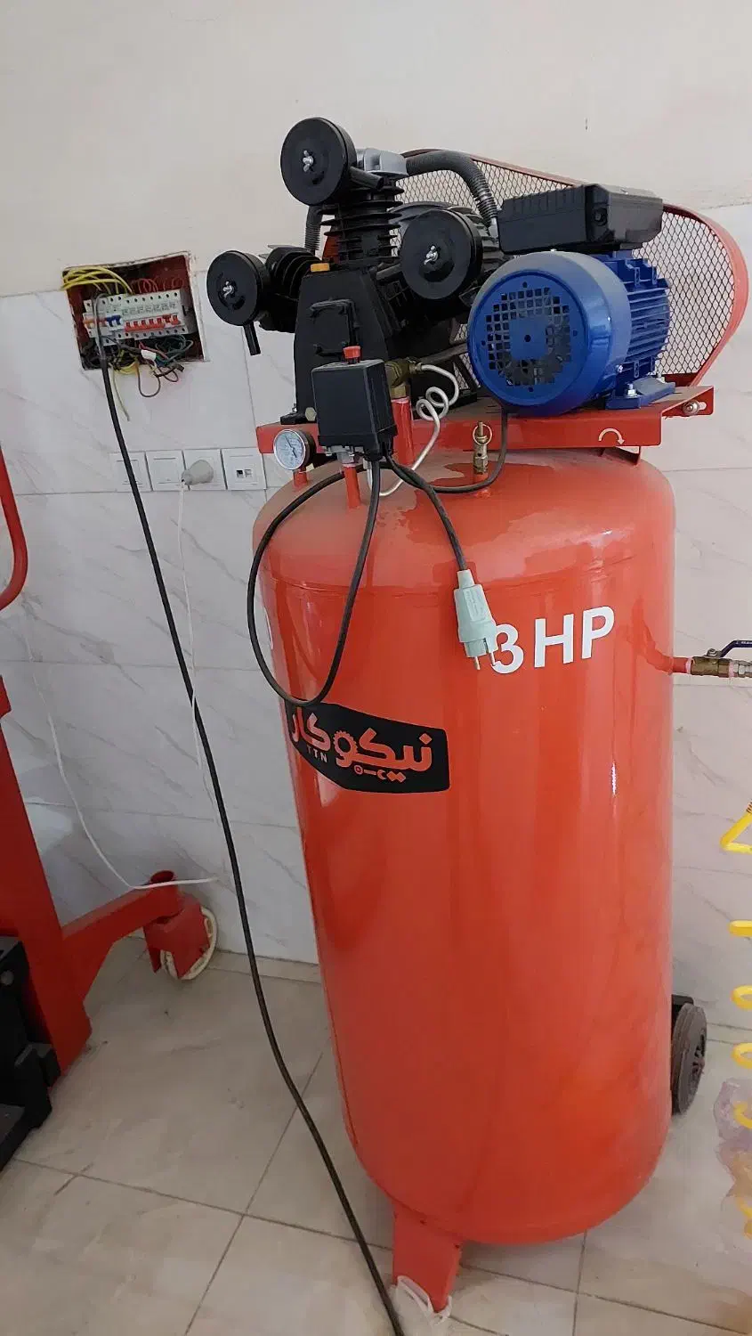 پمپ باد 350 لیتری ایستاده پر قدرت|ابزارآلات|ساری, |دیوار