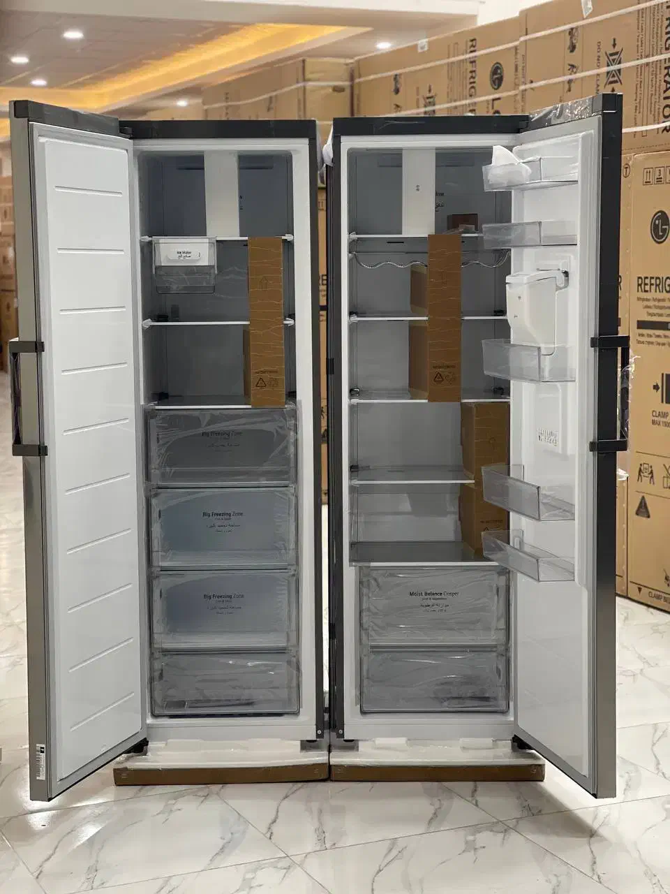 یخچال فریزر دوقلو ال جی مدل F511-B514 ظرفیت ۴۰|یخچال و فریزر|بانه, |دیوار