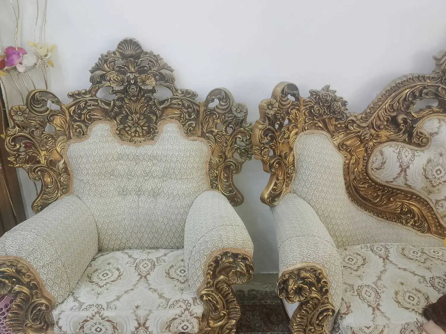 مبلمان سلطنتی شیپوری در حد نو|مبلمان خانگی و میز عسلی|ایوان, |دیوار