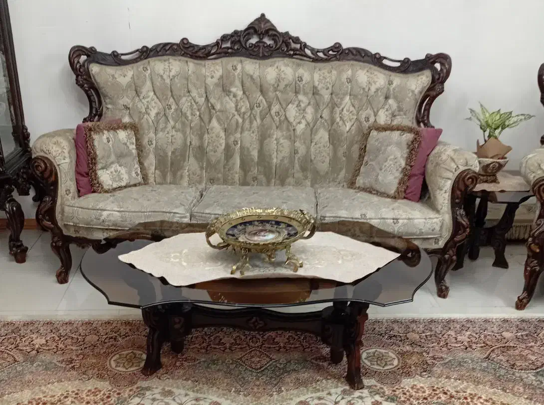 مبل استیل عسلی ومیزوسط بوفه وکنسول ومیزتلوزیون|مبلمان خانگی و میز عسلی|تهران, تختی|دیوار