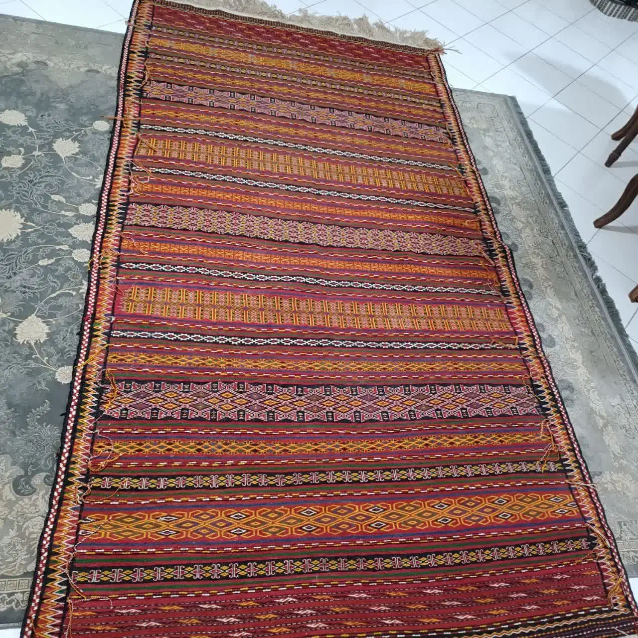 گلیم یا پلاس|گلیم، جاجیم، گبه|مشهد, صیاد شیرازی|دیوار