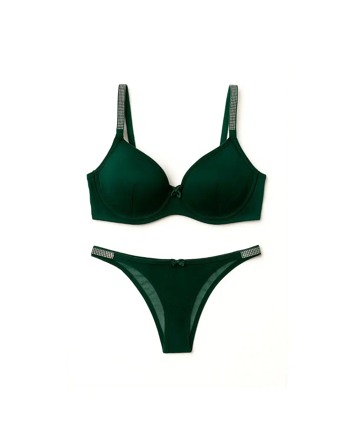 ست شورت سوتین لباس زیر نخ پنبه نگینی|لباس|اصفهان, شهرک کاوه|دیوار