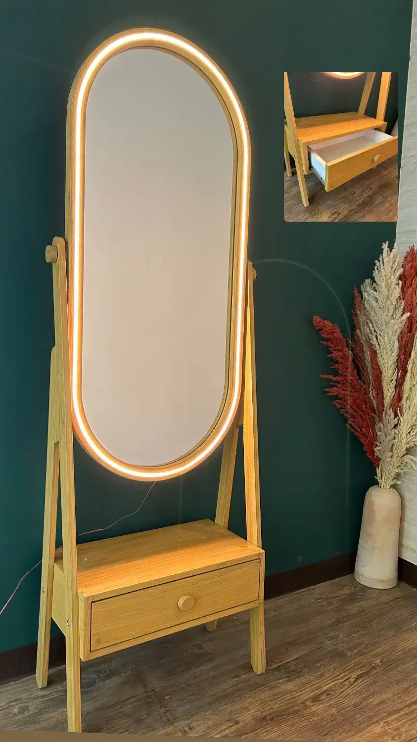 آینه قدی پایه‌دار|آینه|مشهد, شریف|دیوار