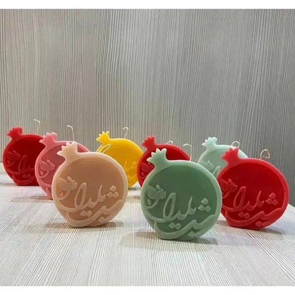 شمع یلدایی انار|صنایع دستی و سایر لوازم تزئینی|جنت, |دیوار