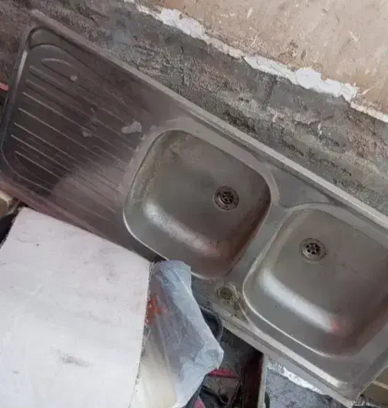 سینک ظرفشویی|آب‌چکان و نظم‌دهنده ظروف|آبادان, |دیوار