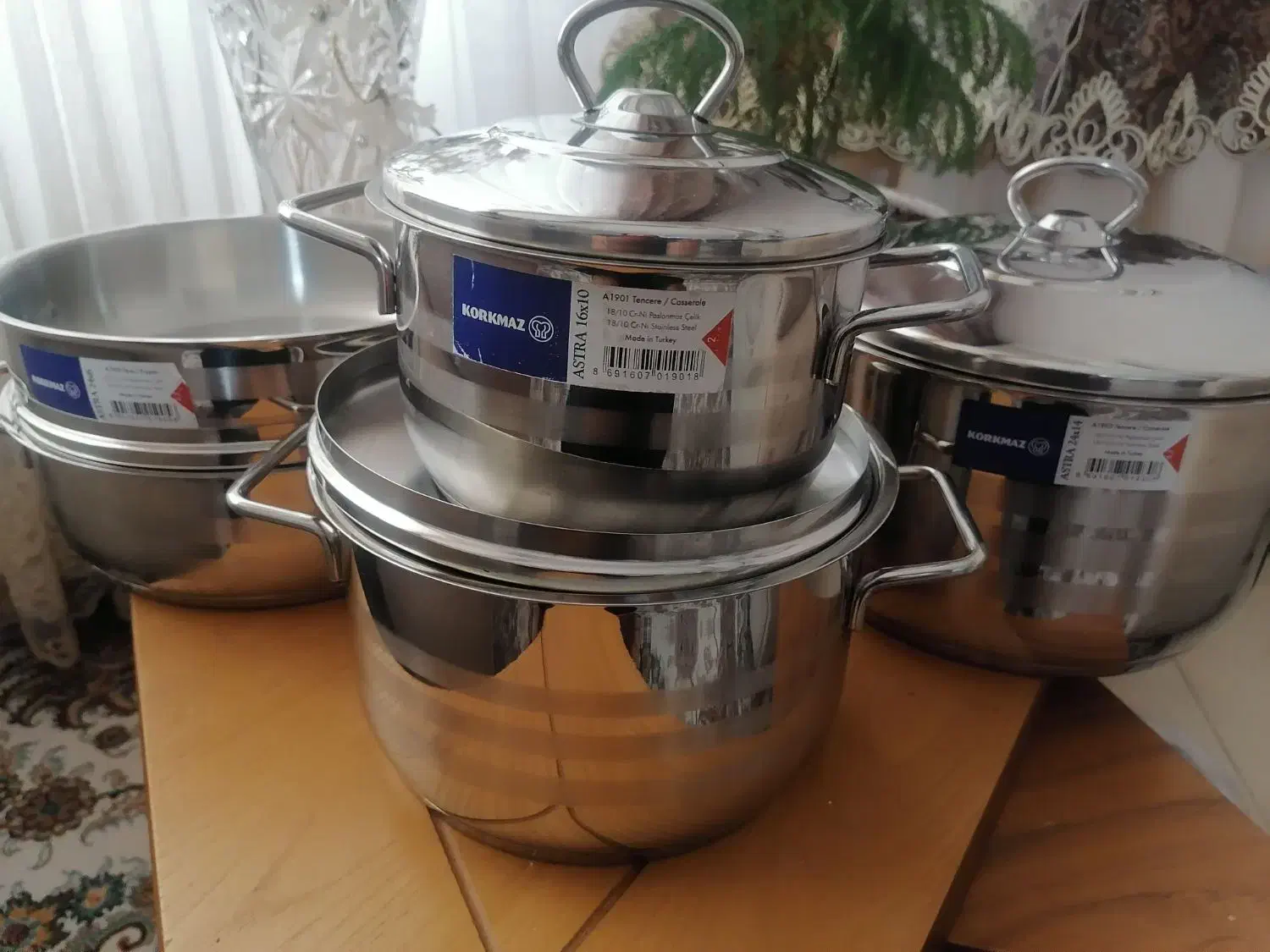 قابلمه تمام استیل برند korkmaz ترک|ظروف پختوپز|سبزوار, کوی بهار|دیوار