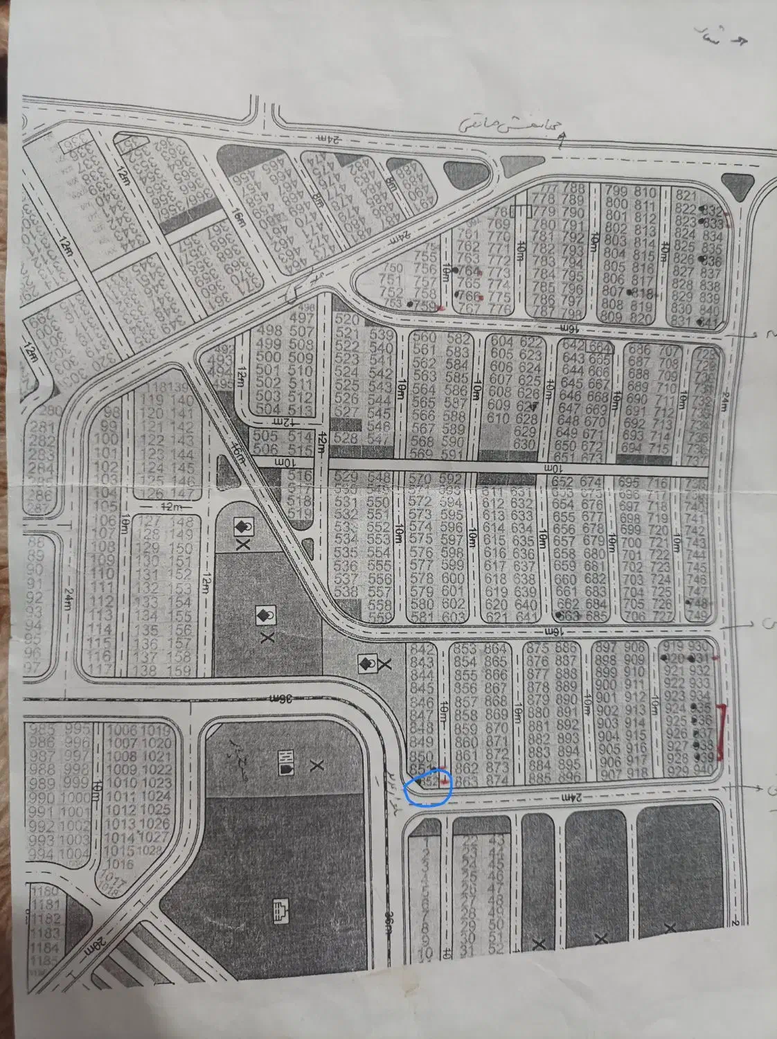 فروش زمین شهرک گلهای دو بر بلوار غدیر|فروش زمین و ملک کلنگی|بافت, |دیوار