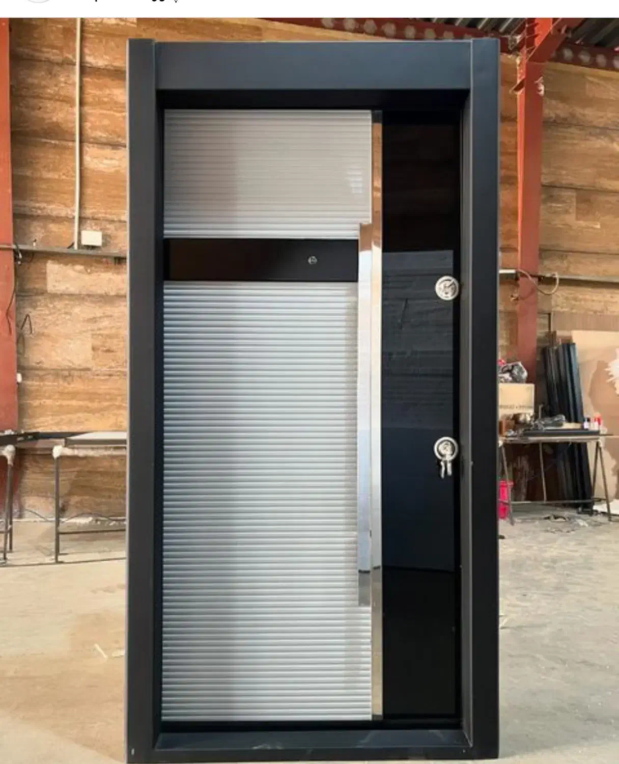 درب چوب و فلز ضد سرقت اقتصادی|مصالح و تجهیزات ساختمان|آزادشهر, |دیوار