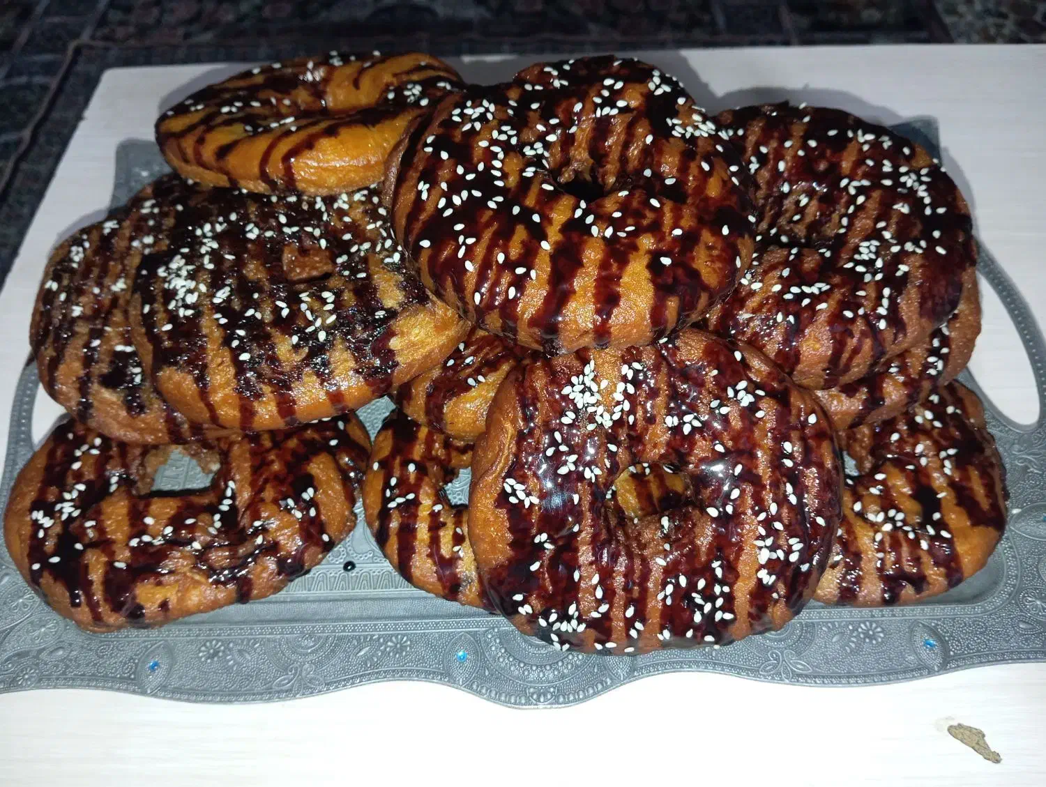 دونات خانگی شکلاتی|خوردنی و آشامیدنی|تربتحیدریه, کلاته توکلی|دیوار