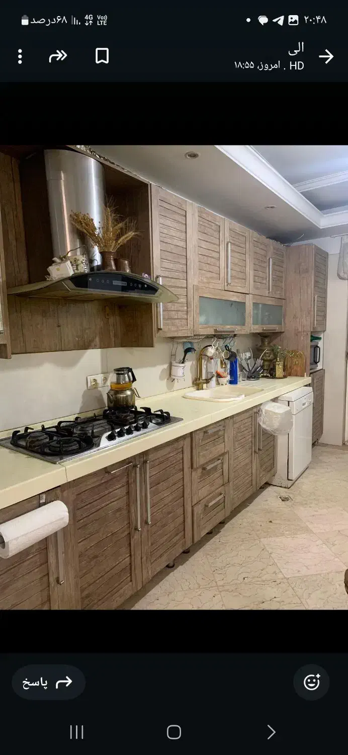 کابینت ام دی اف دست دوبا اوپن و هودو گاز صحفه ای|مصالح و تجهیزات ساختمان|تهران, سیمای ایران|دیوار