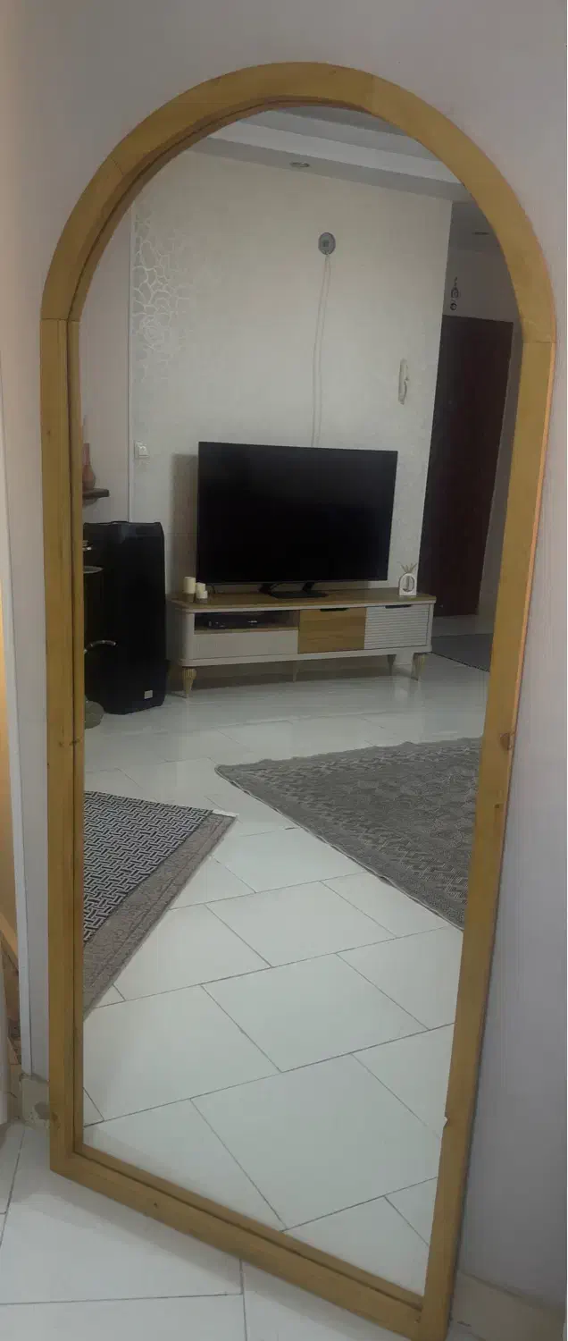 آینه قدی دور چوبی|آینه|فردیس, شهرک راه آهن|دیوار