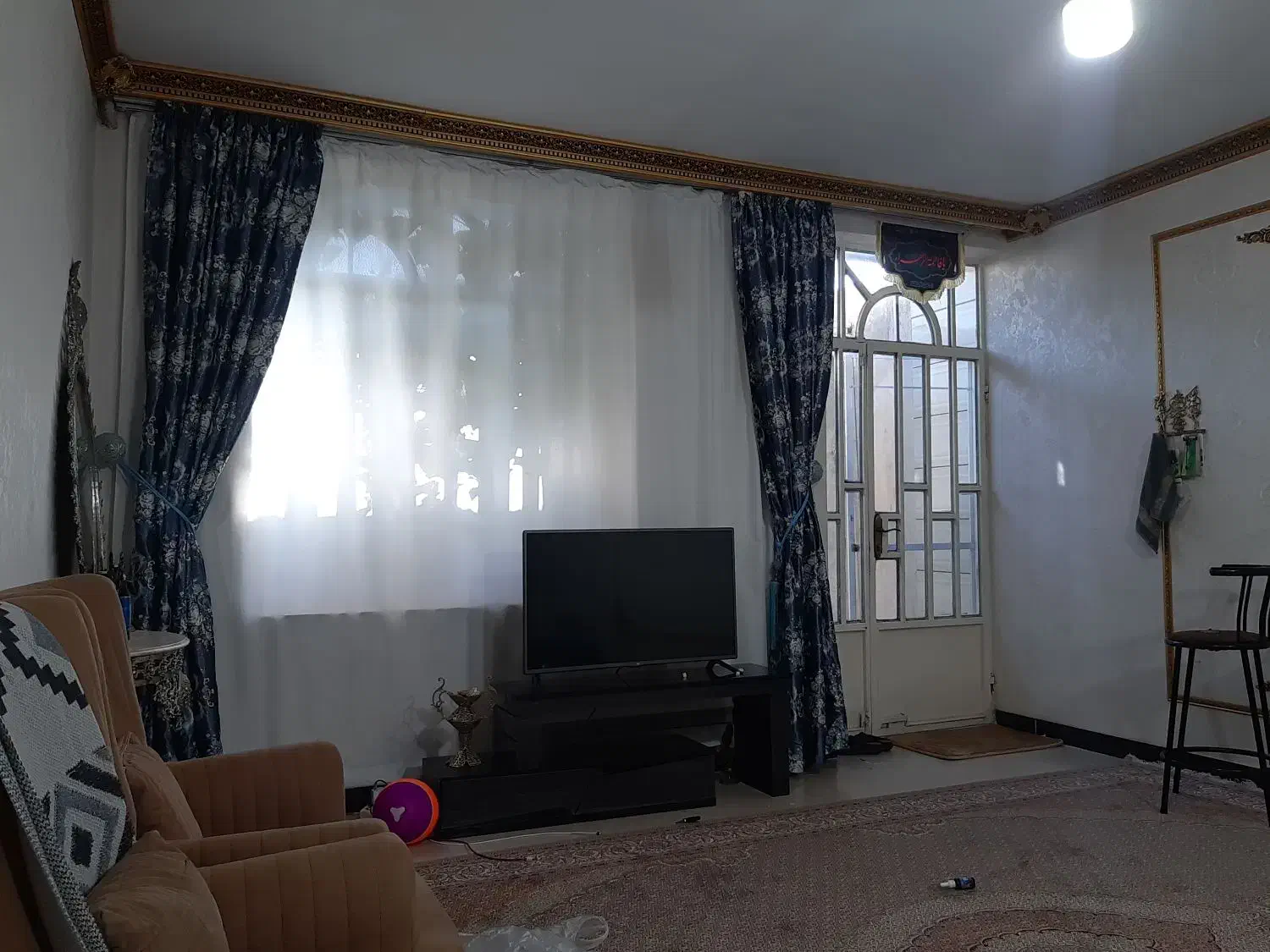 فروش پرده طوسی|پرده، رانر، رومیزی|کوهدشت, |دیوار