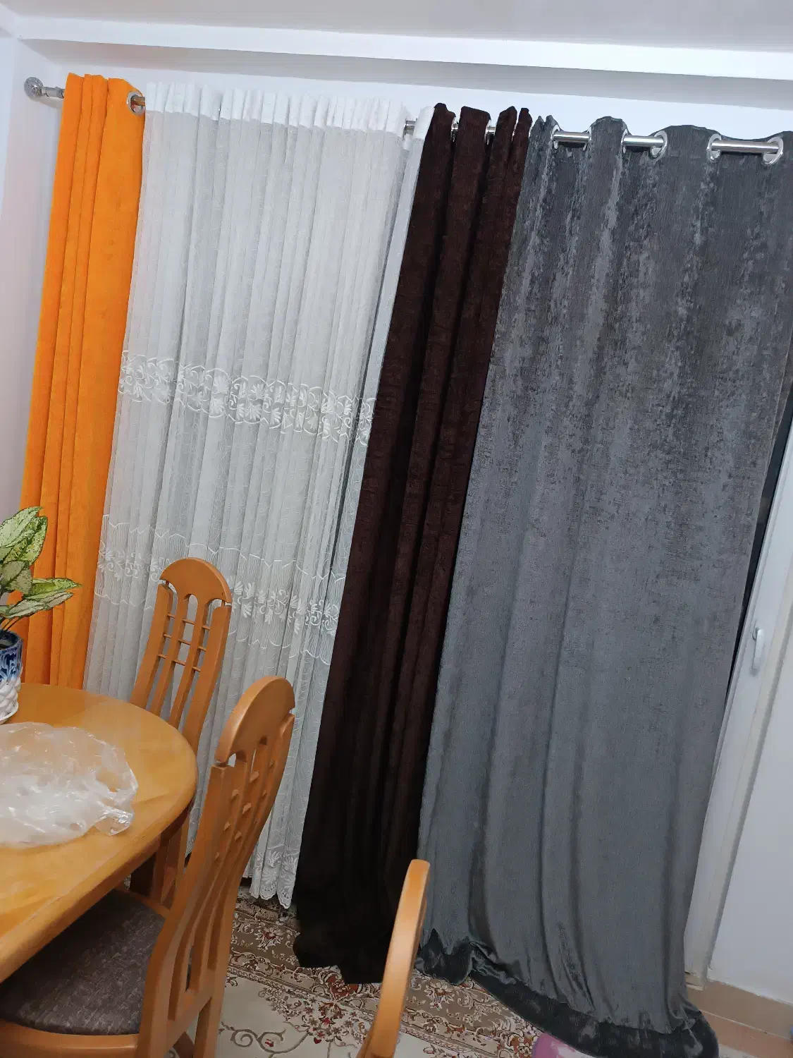 فروش  پرده مخمل و تور|پرده، رانر، رومیزی|چالوس, |دیوار