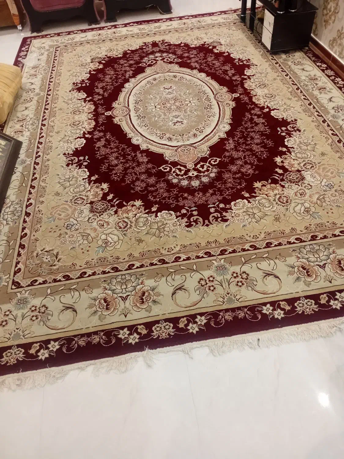 فرش ماشینی ۱۲متری یک جفت|فرش|خرمدره, |دیوار