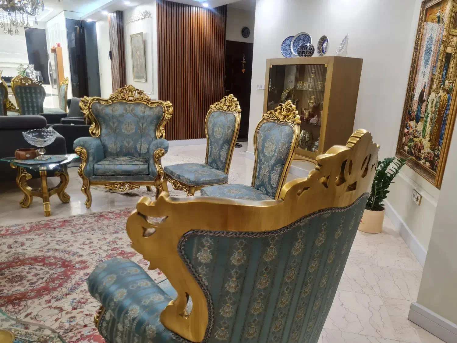 مبل سلطنتی ۷ نفره|مبلمان خانگی و میز عسلی|تهران, مدائن|دیوار