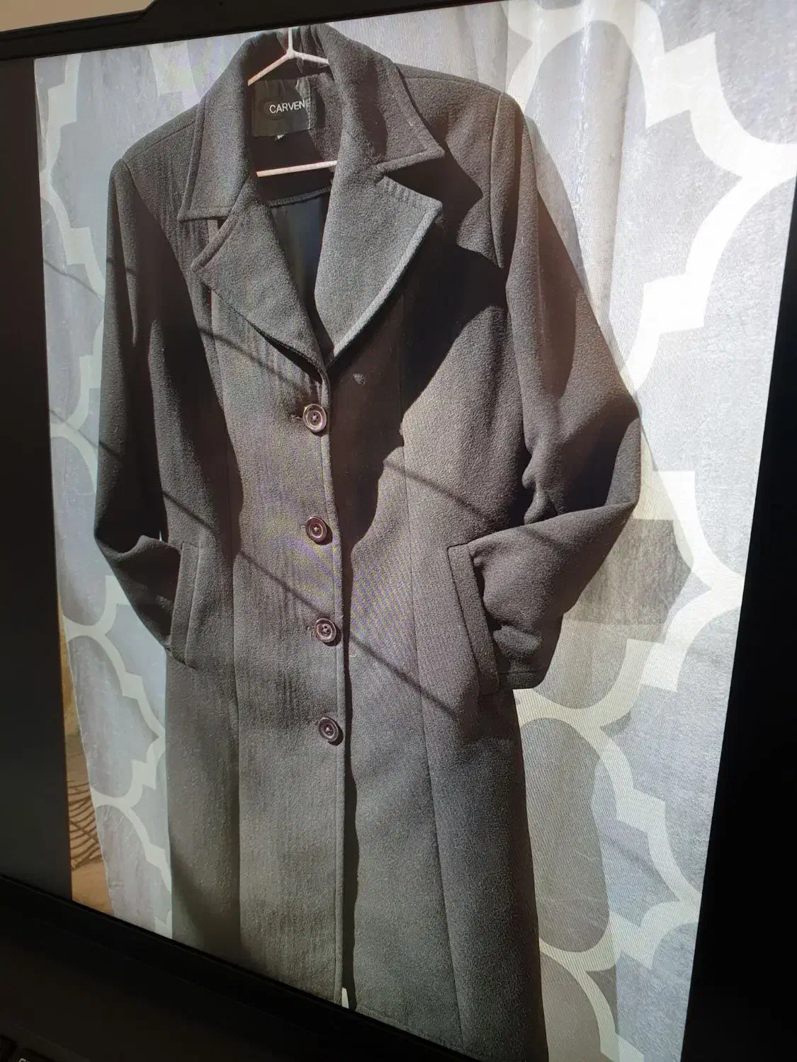 پالتو مشکی با آستری|لباس|طرهان, |دیوار